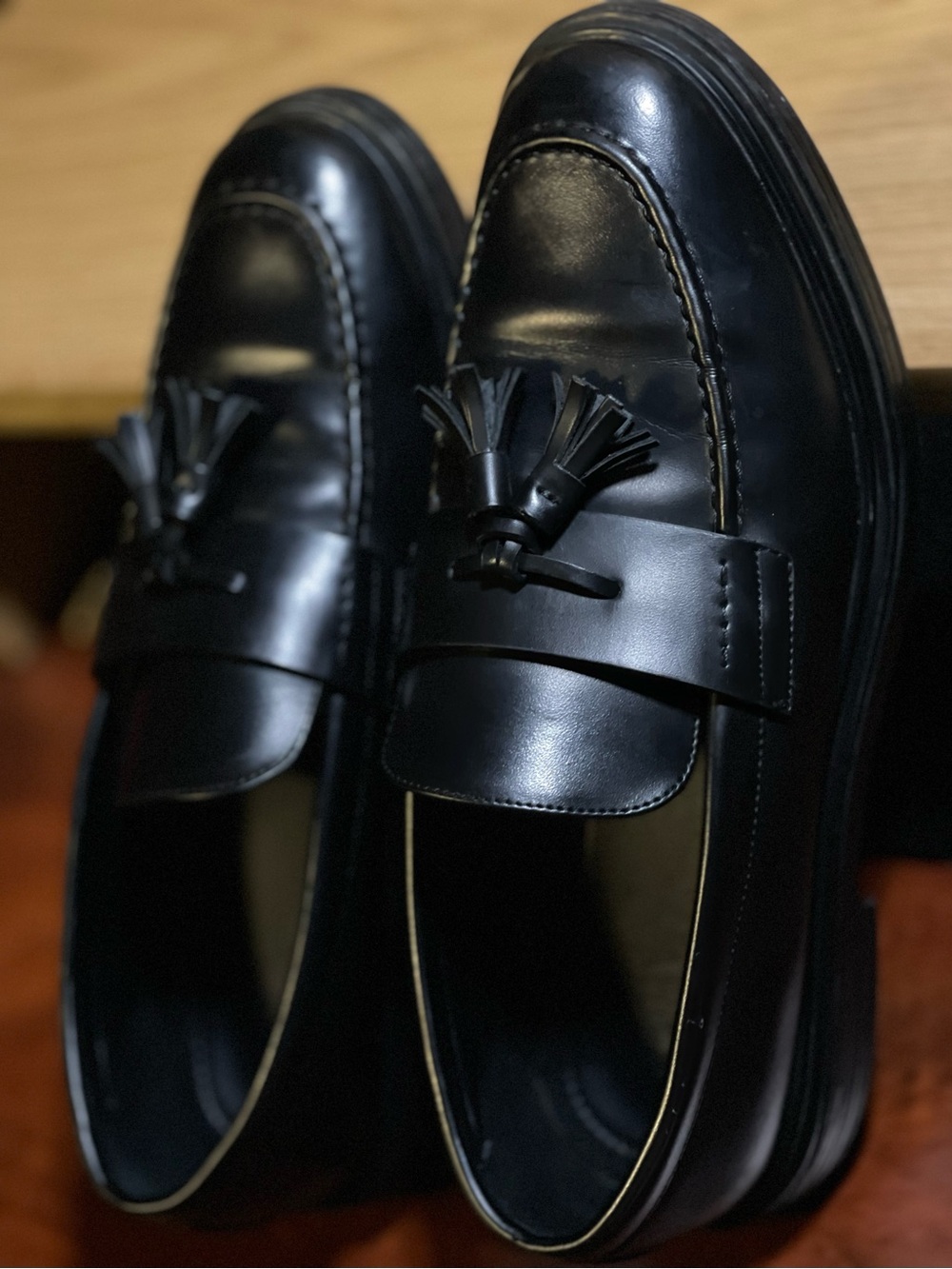 Zara Genuine Leather Loafers/ Men's US Sz 11 Dress Shoe - Picture 13 of 15